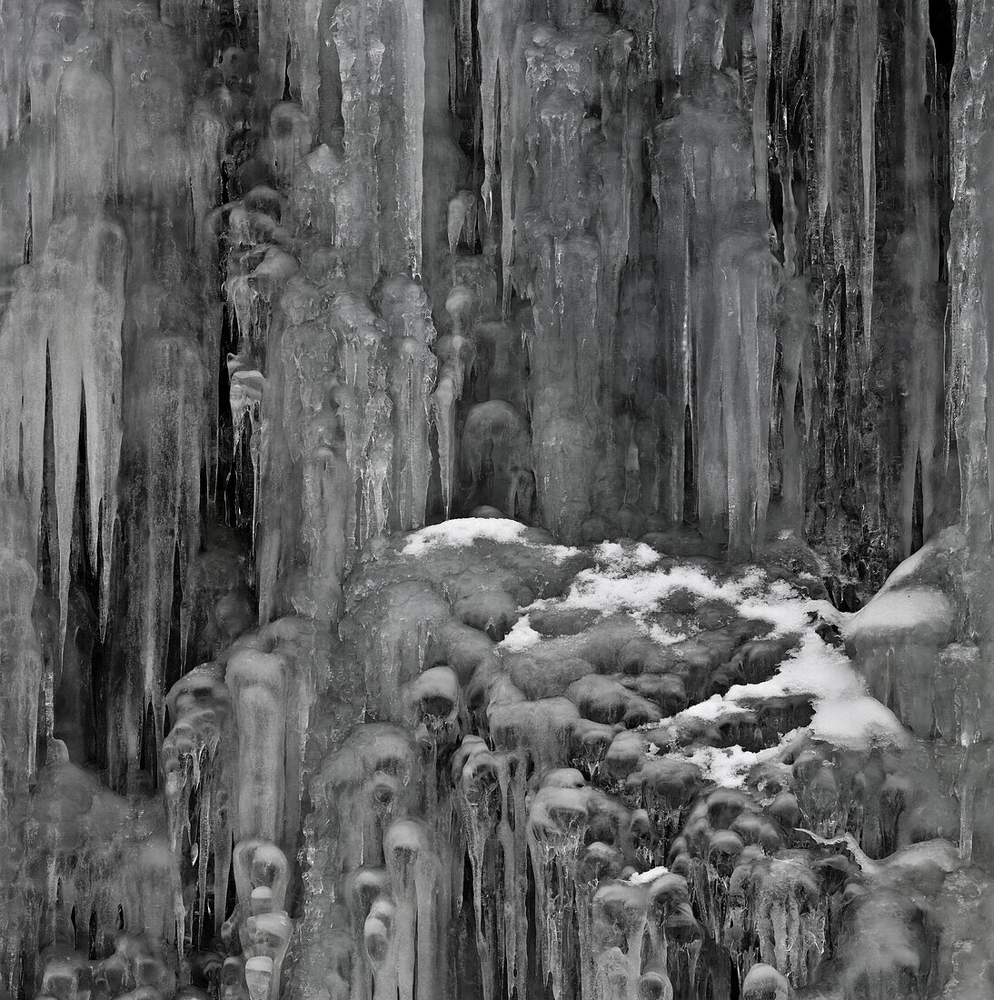 Frozen waterfall, Ice, Sogn og Fjordane, Norway