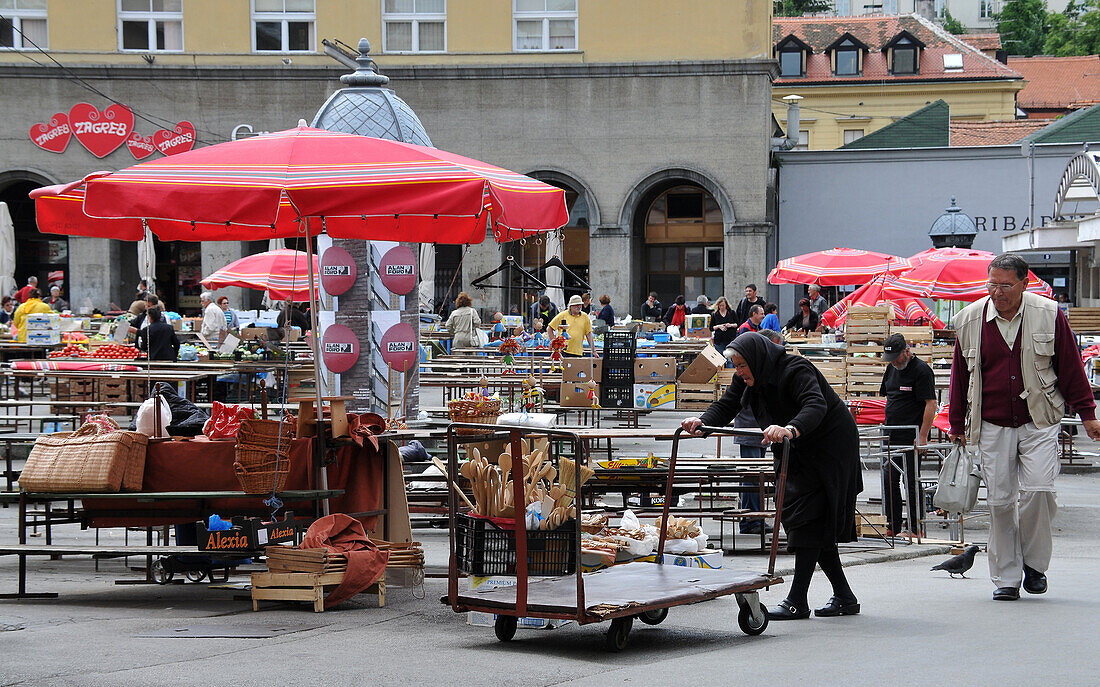 Dolac market, Under Town, Zagreb, Croatia