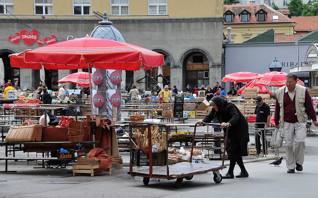 Markt Dolac, Unterstadt, Zagreb, Kroatien