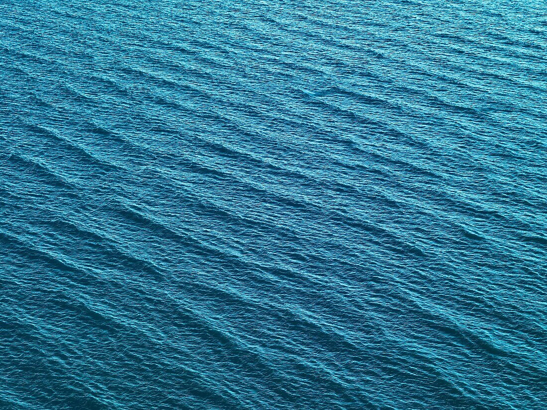 The blue ripples of the ocean