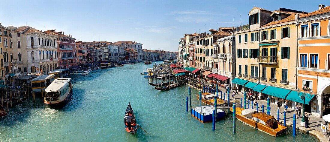 Gondolas on the Grand Canal - Venice - Italy