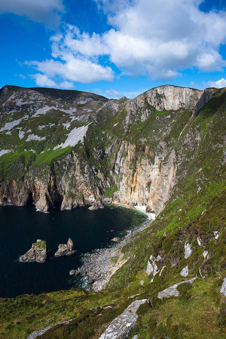 Slieve League cliffs, on the west coast of Donegal, Republic of Ireland