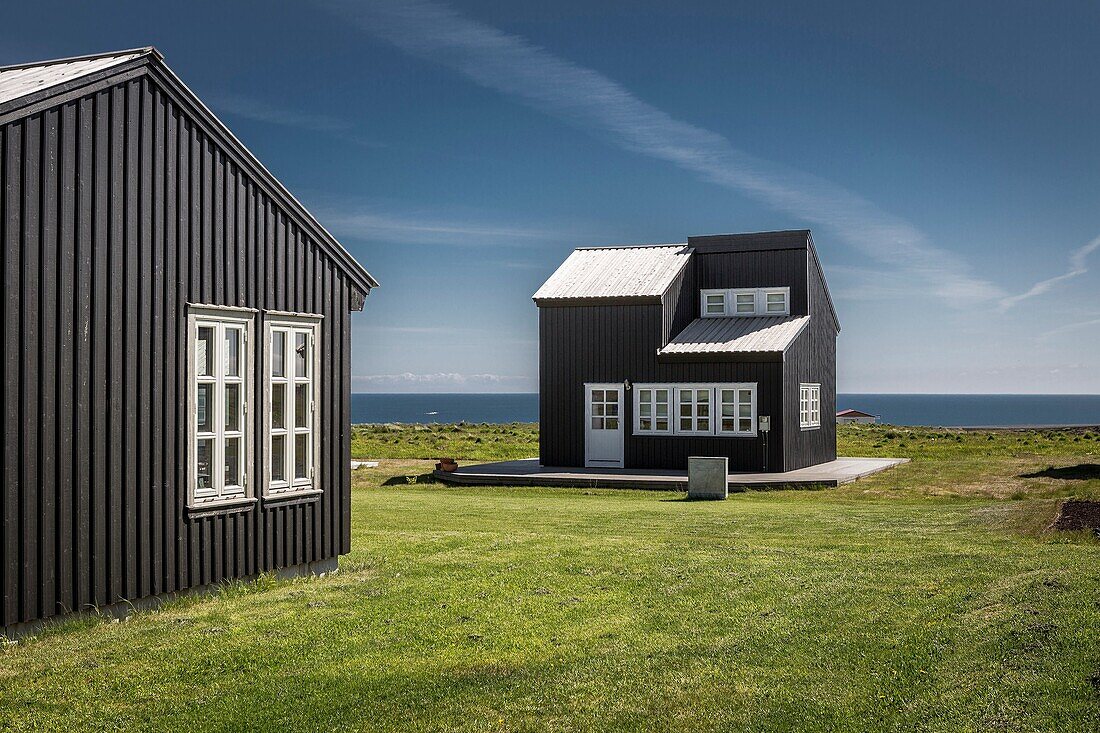 Guest houses at Hellnar, Snaefellsnes Peninsula, Iceland