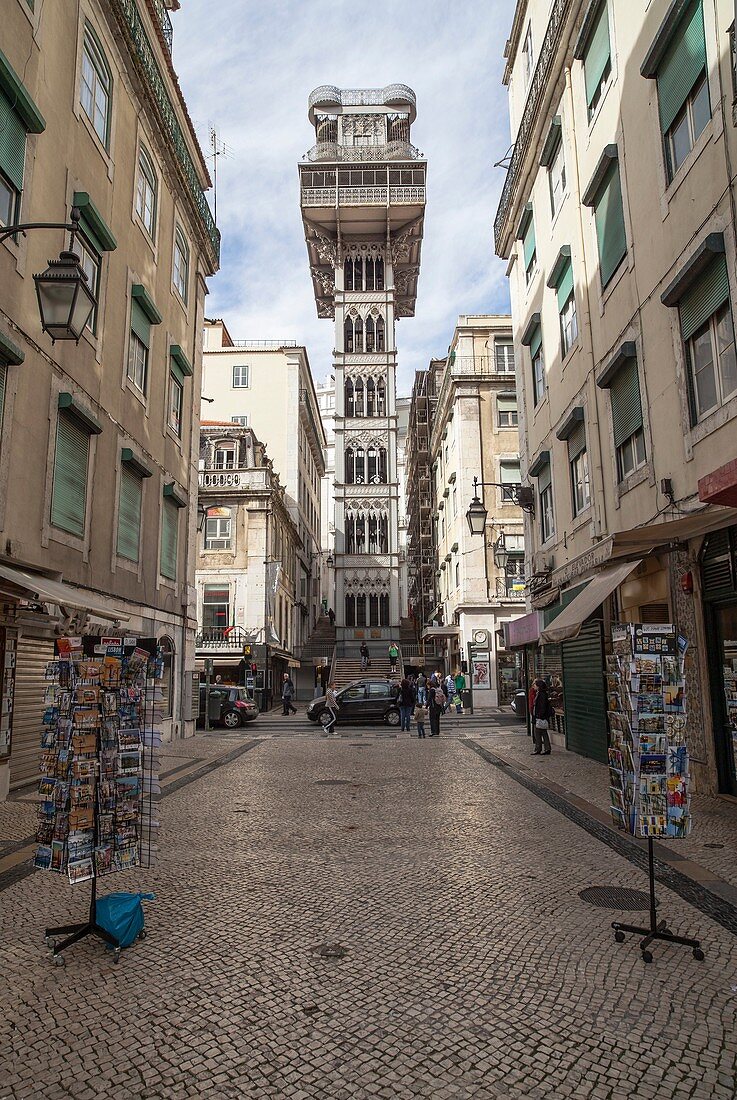 lisboa,portugal santa justa elevator