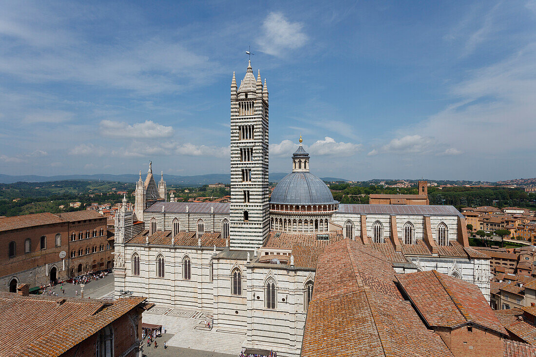 Duomo Santa Maria cathedral, Siena, UNESCO World Heritage Site, Tuscany, Italy, Europe