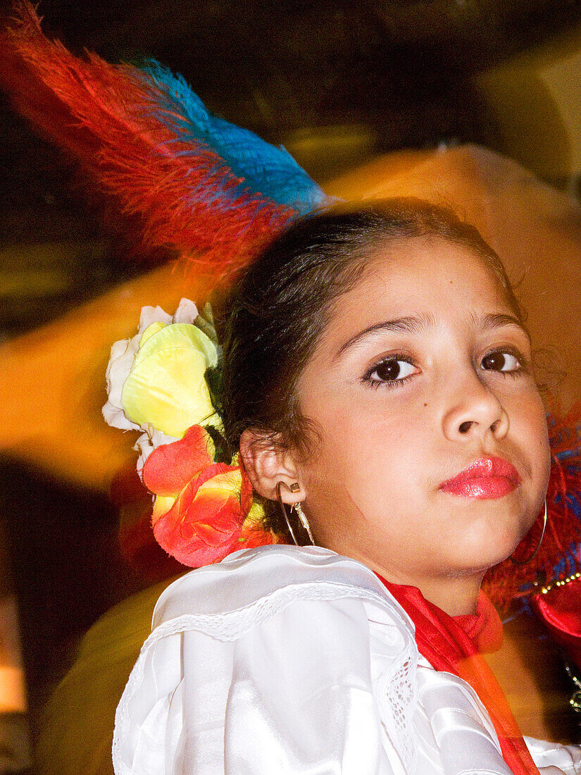 NICARAGUA, Granada, dancers at a street fair and festival in the streets of downtown Grendada