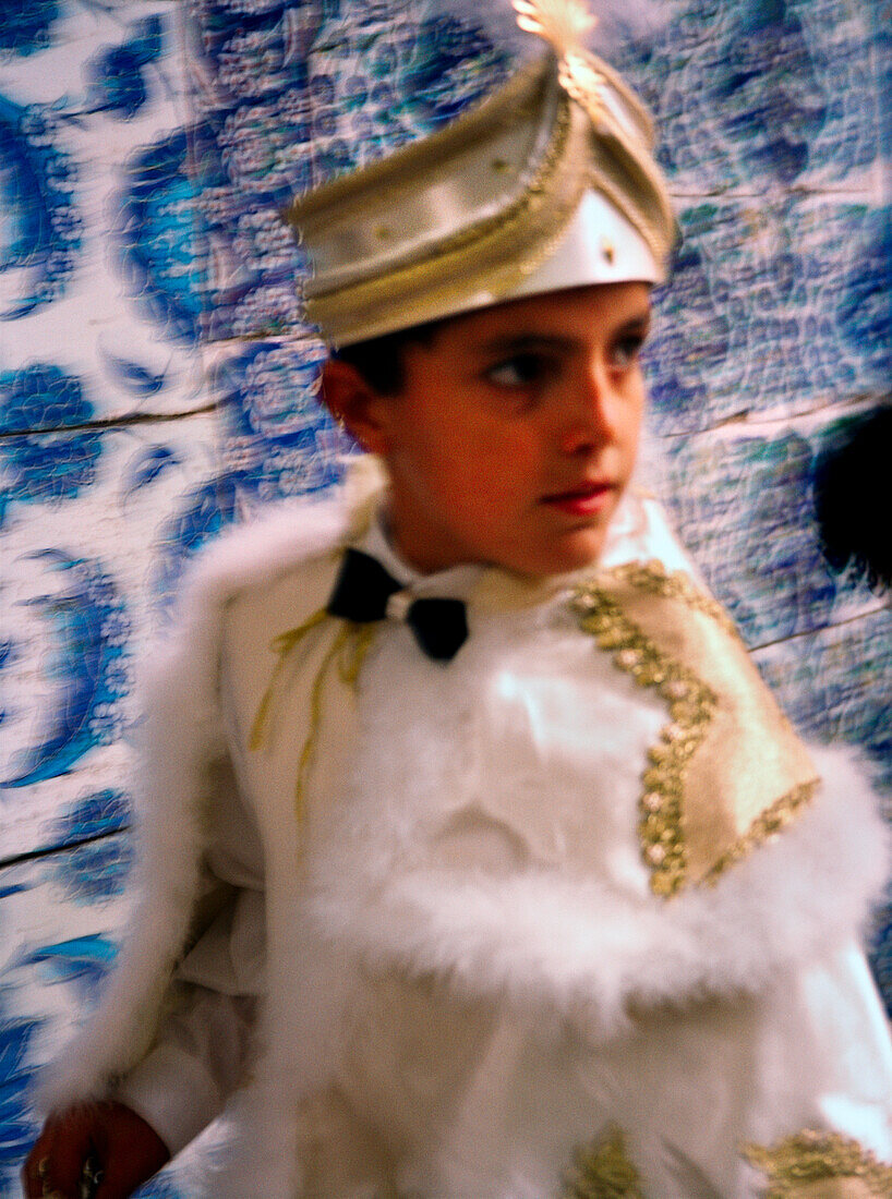 TURKEY, Istanbul, a young boy is dressed like a prince