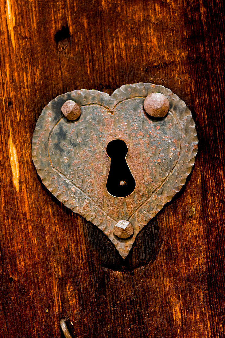 Heart-shaped lock, Styria, Austria