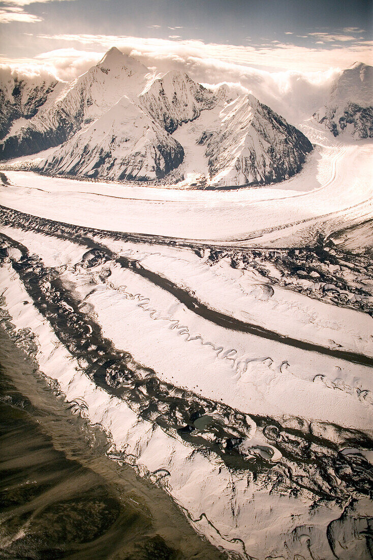 USA, Alaska, scenic view of brooks glacier, Denali National Park