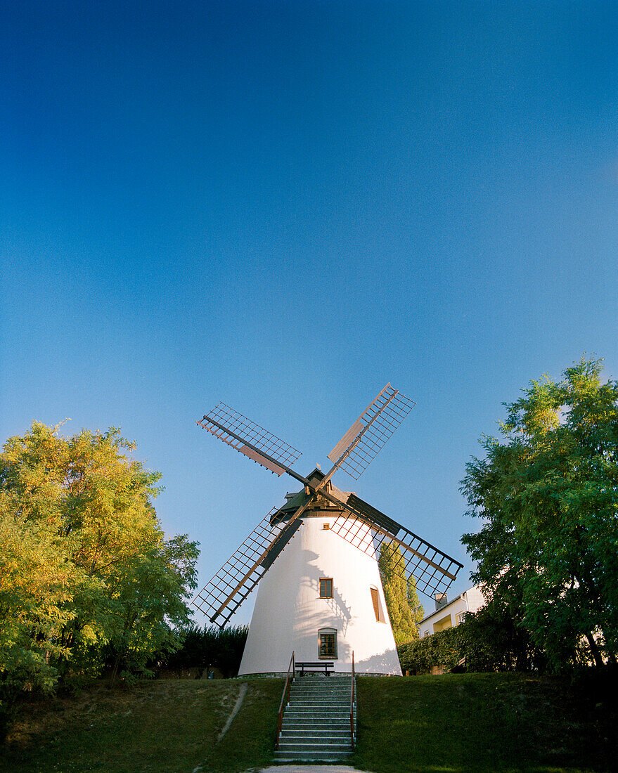 AUSTRIA, Podersdorf, windmill in the town of Podersdorf, Burgenland