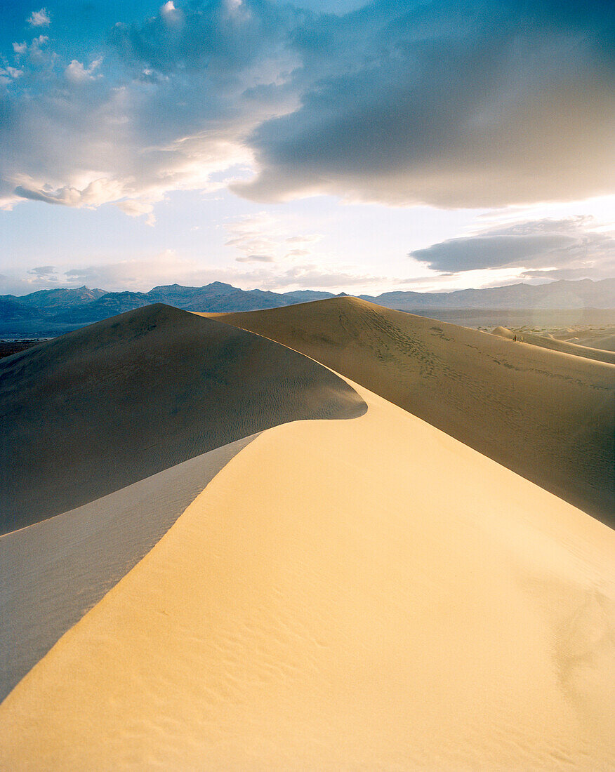 USA, California, Stovepipe Wells sand dunes, Death Valley National Park