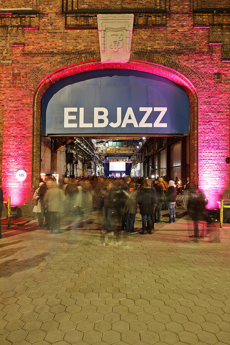 Elbjazz Festival auf dem Gelände der Blohm und Voss Werft, Hamburg, Deutschland