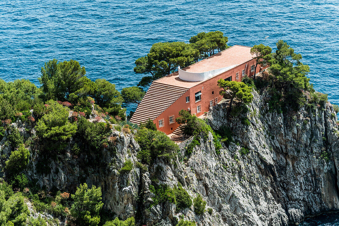 Villa Malaparte, Capri, Kampanien, Italien