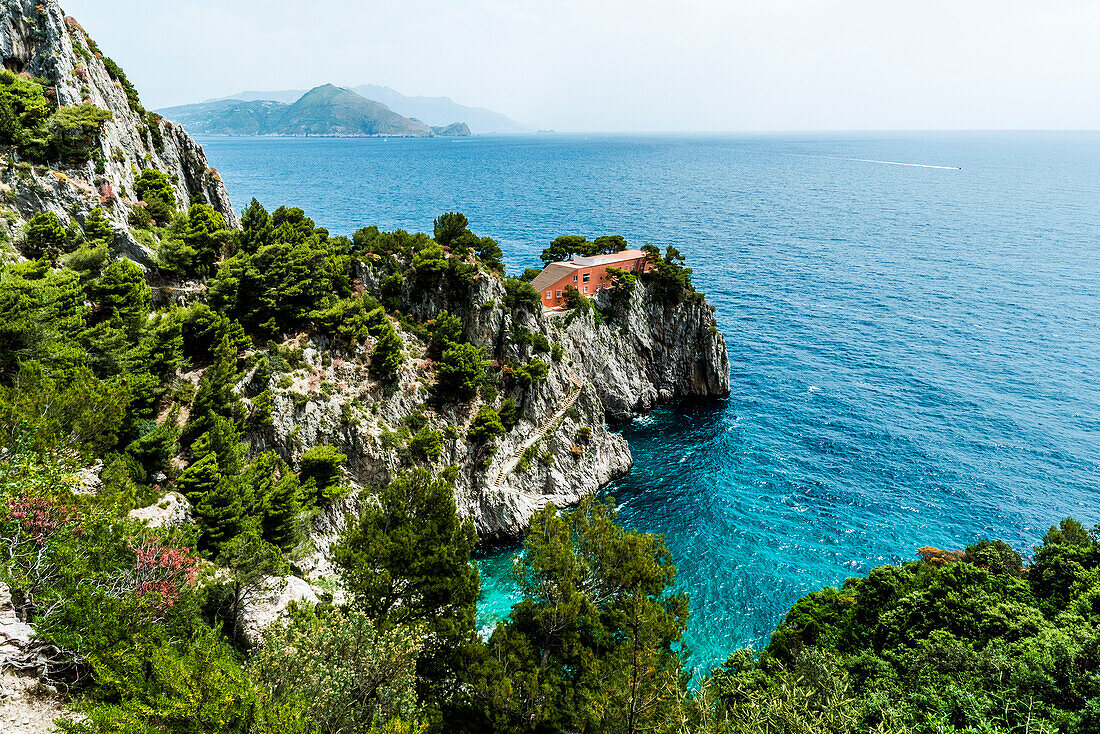 Villa Malaparte, Capri, Kampanien, Italien