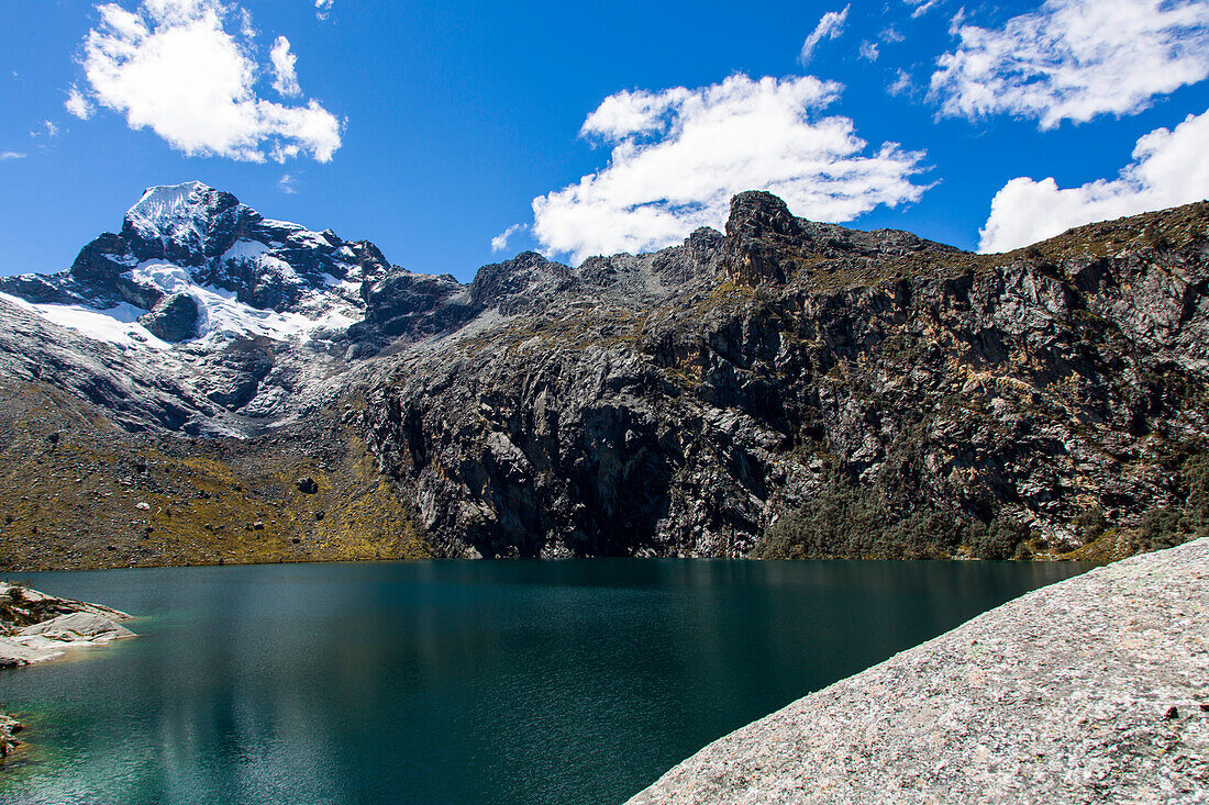 Gletschersee Laguna Churup, Churup, Huaraz, Ancash, Cordillera Blanca, Peru