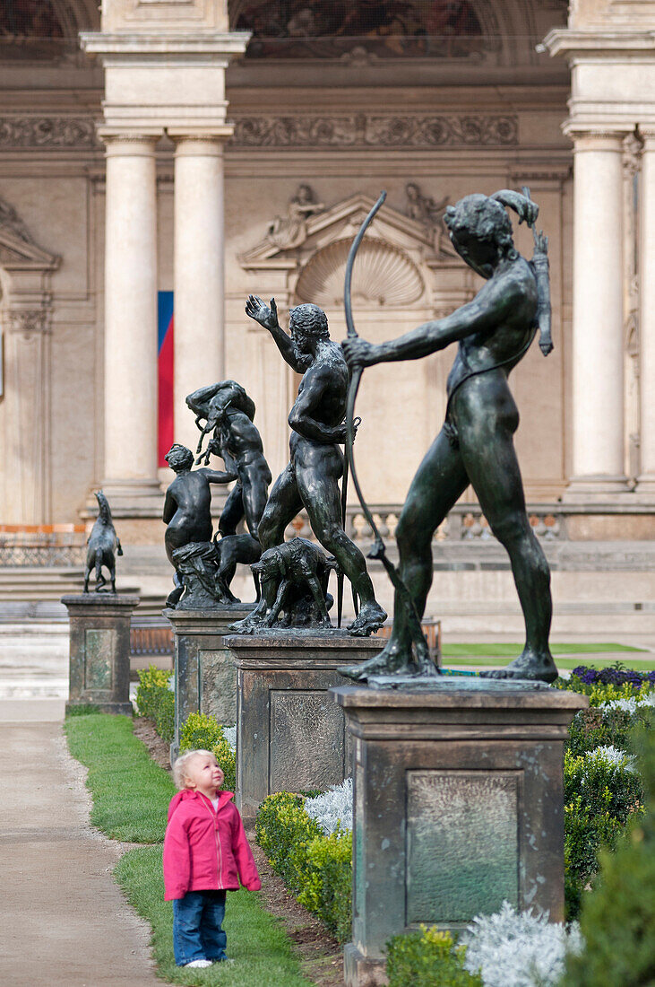 Die Gärten im Wallensteinpalais, Prag, Tschechien, Europa