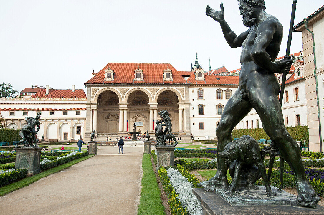 Die Gärten im Wallensteinpalais, Prag, Tschechien, Europa