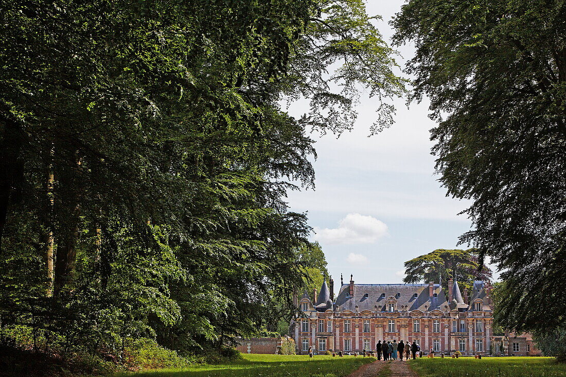 Château und jardin potager de Miromesnil, Tourville-sur-Arques, Seine-Maritime, Normandie, Frankreich