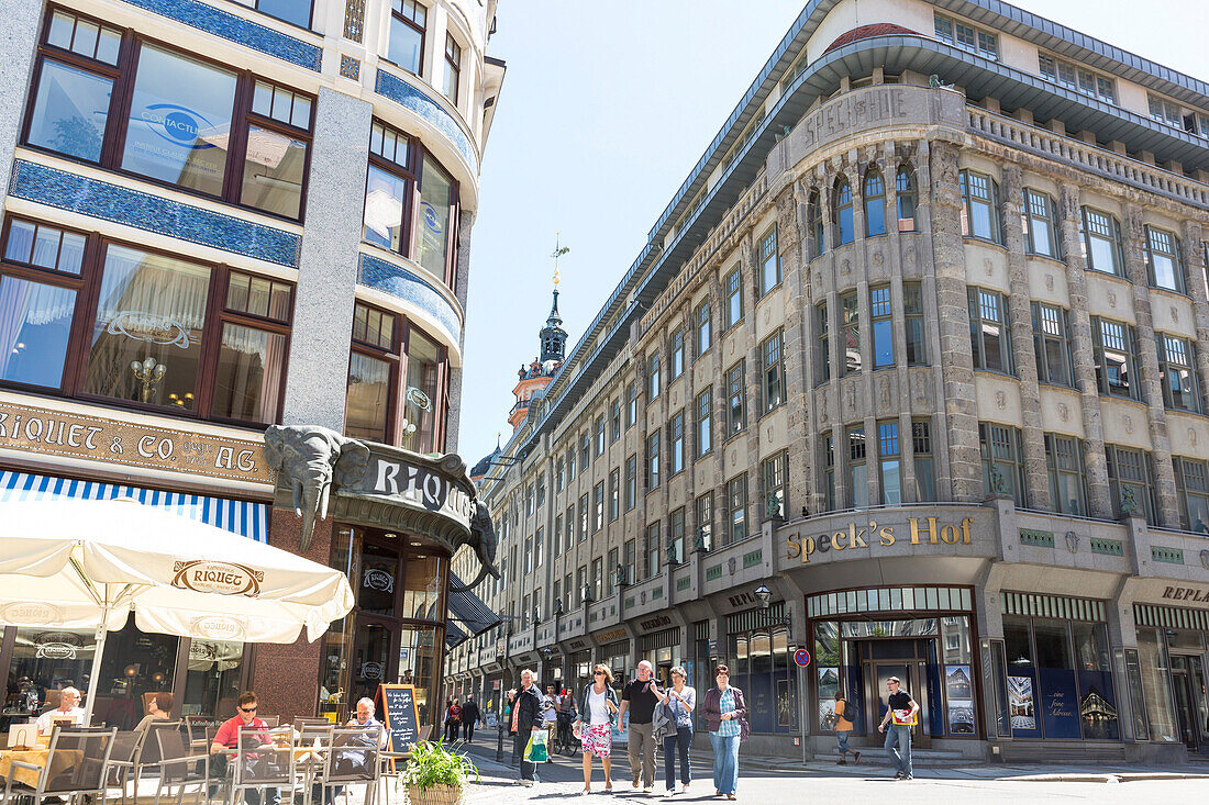 Riquethaus und Specks Hof, Leipzig, Sachsen, Deutschland