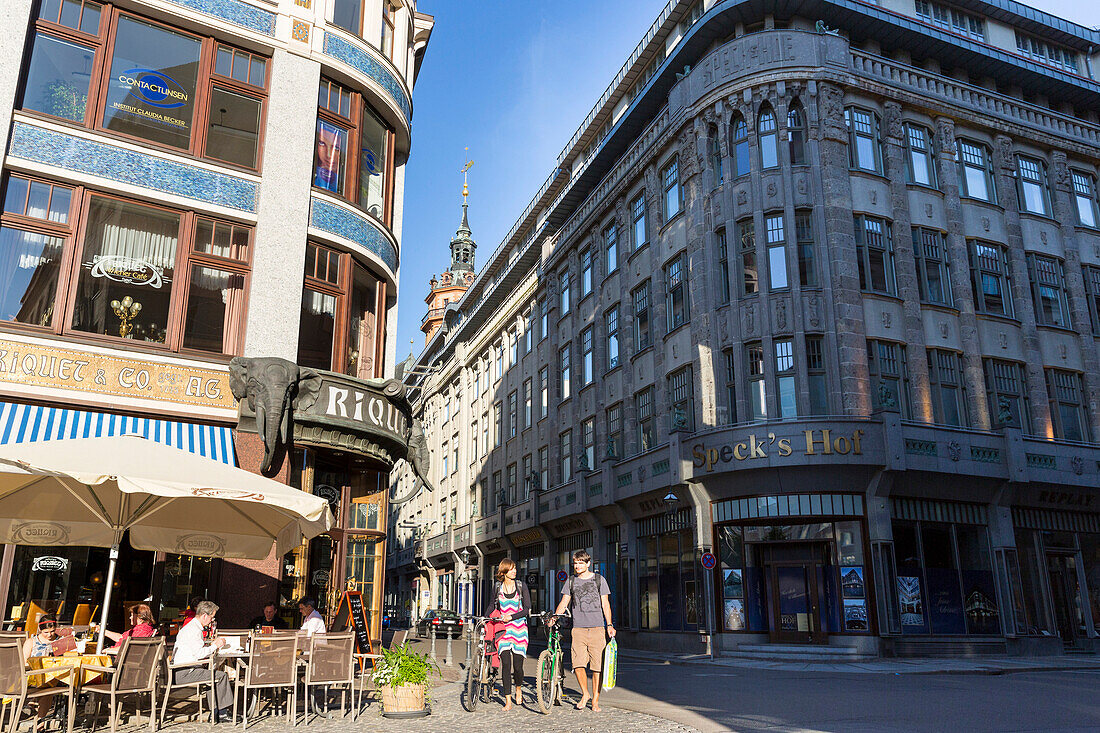 Riquethaus und Specks Hof, Leipzig, Sachsen, Deutschland