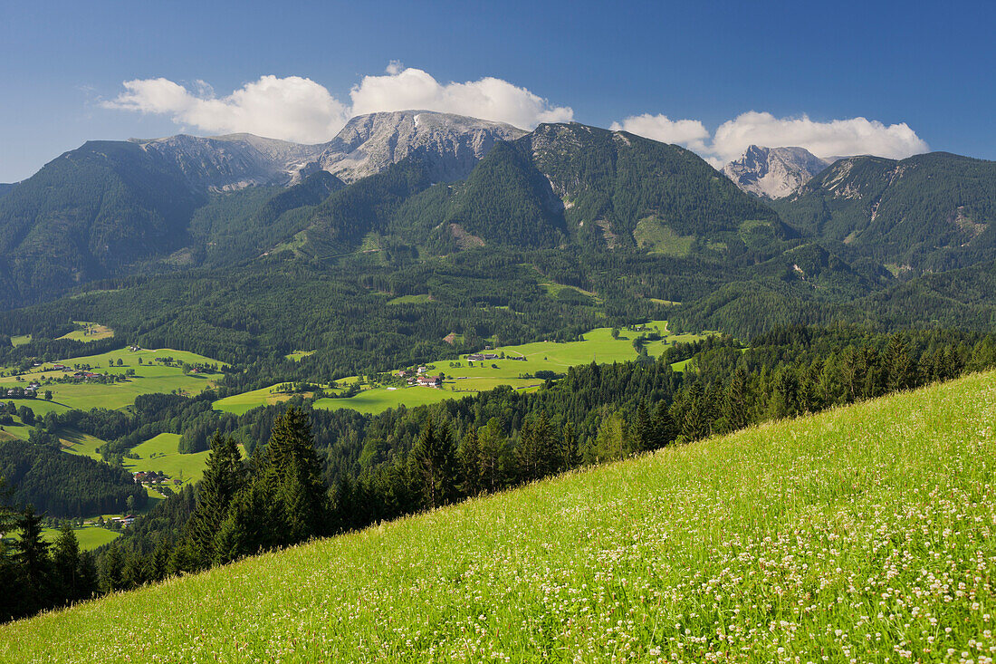 Totes Gebirge from Tamberg, Windischgarsten, Northern Limestone Alps, Upper Austria, Austria