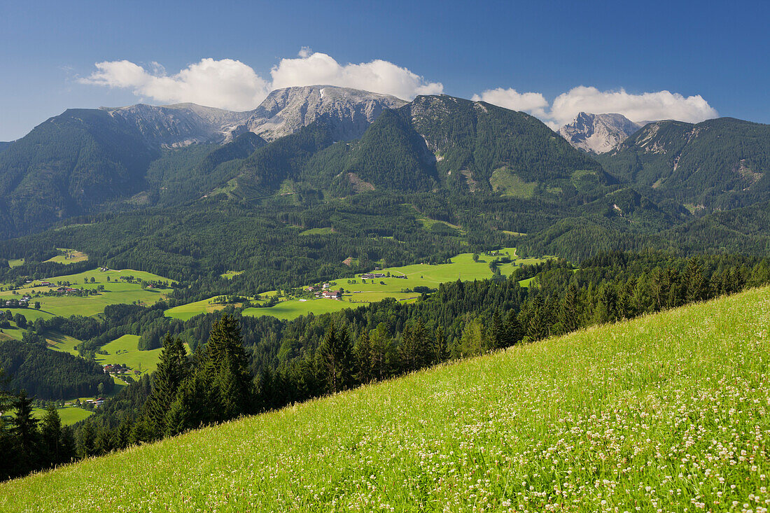 Totes Gebirge vom Tamberg, Windischgarsten, nördliche Kalkalpen, Oberösterreich, Österreich