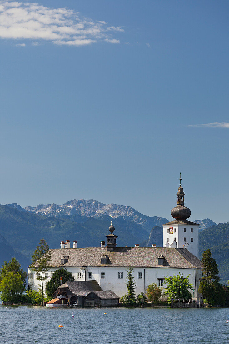 Schloss Orth, Traunsee, Gmunden, Totes Gebirge, Salzkammergut, Oberösterreich, Österreich