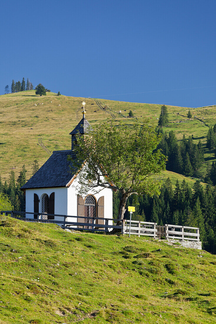 Postalm chapel, Postalm, Salzkammergut, Salzburg Land, Austria