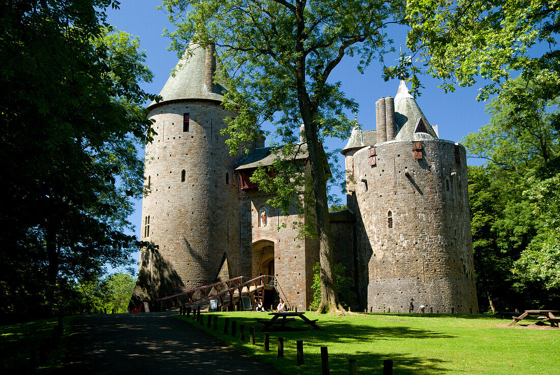 Castell coch, Tongwynlais near Cardiff, South Wales, United Kingdom