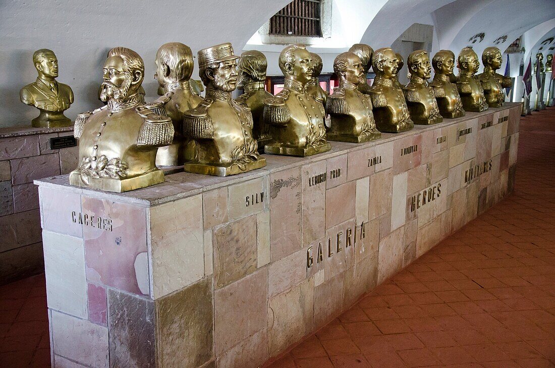 Real Felipe fort in Lima city  Peru  Peruvian heroes gallery