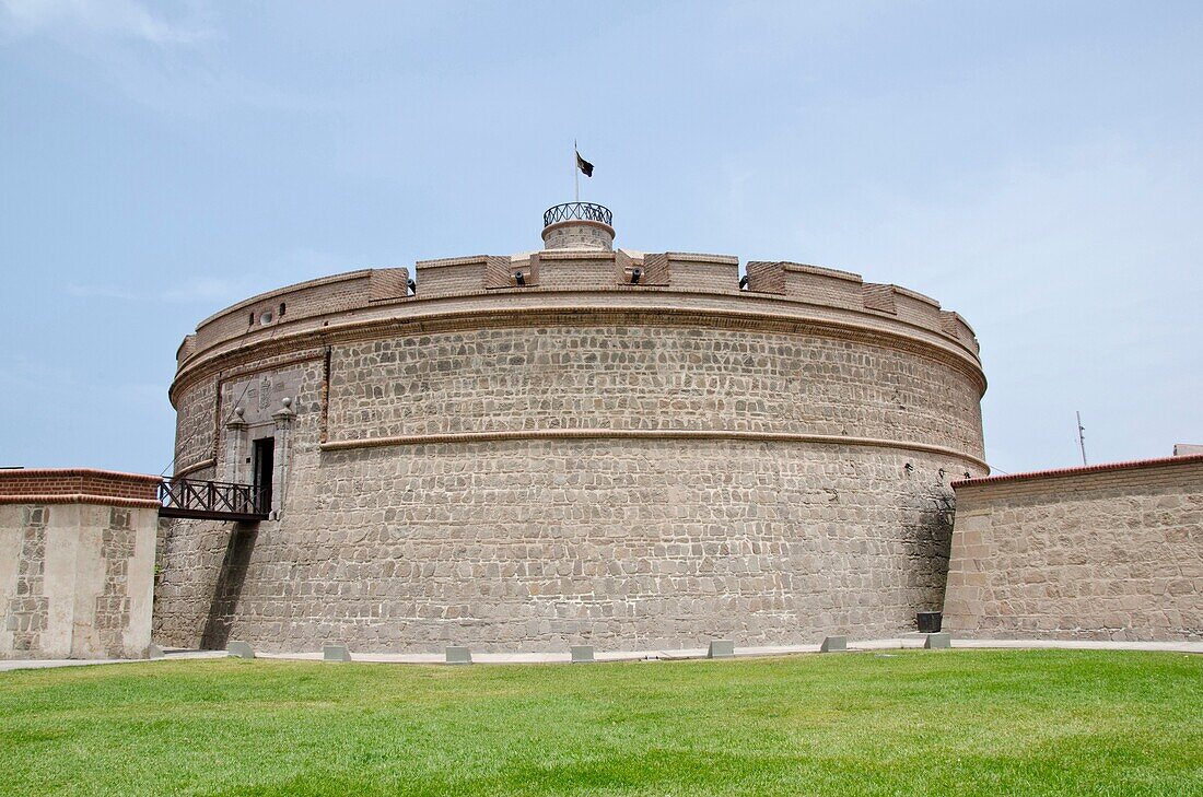 Real Felipe fort in Lima city  Peru King Tower