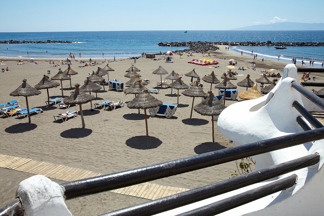 Playa de Las Americas, Strand, Teneriffa, Kanarische Inseln, Spanien.