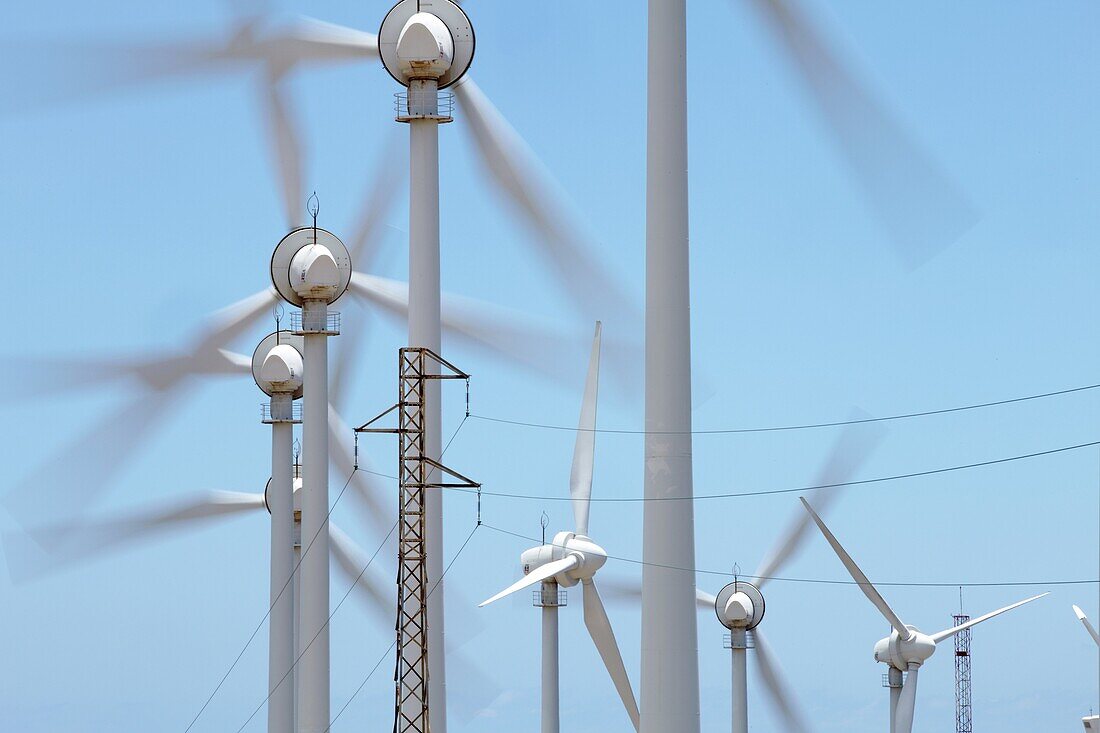 Windmühlen, Windenergie, Teneriffa, Kanarische Inseln, Spanien