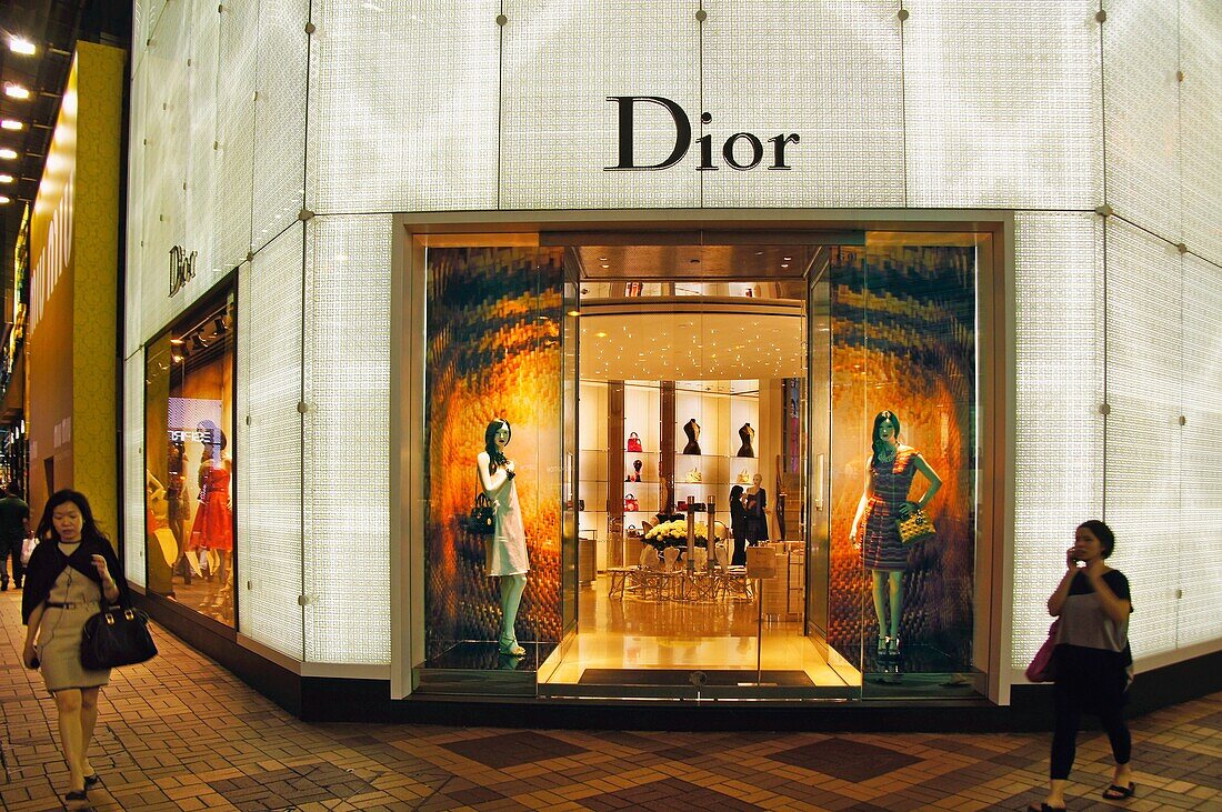 Hong Kong- Dior shop on Kowloon Park Drive, the ´Brand Avenue´.