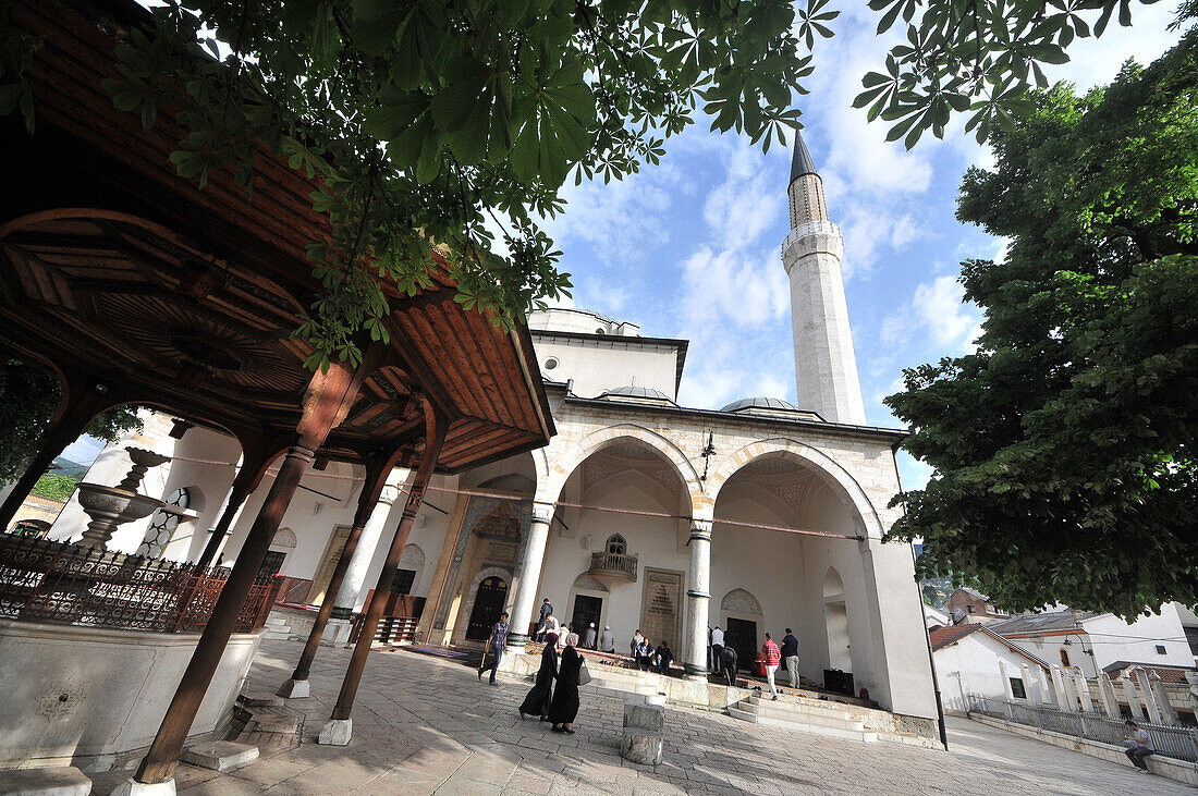 Gazi-Husrev-Beg-Moschee in der Altstadt, Sarajevo, Bosnien und Herzegowina