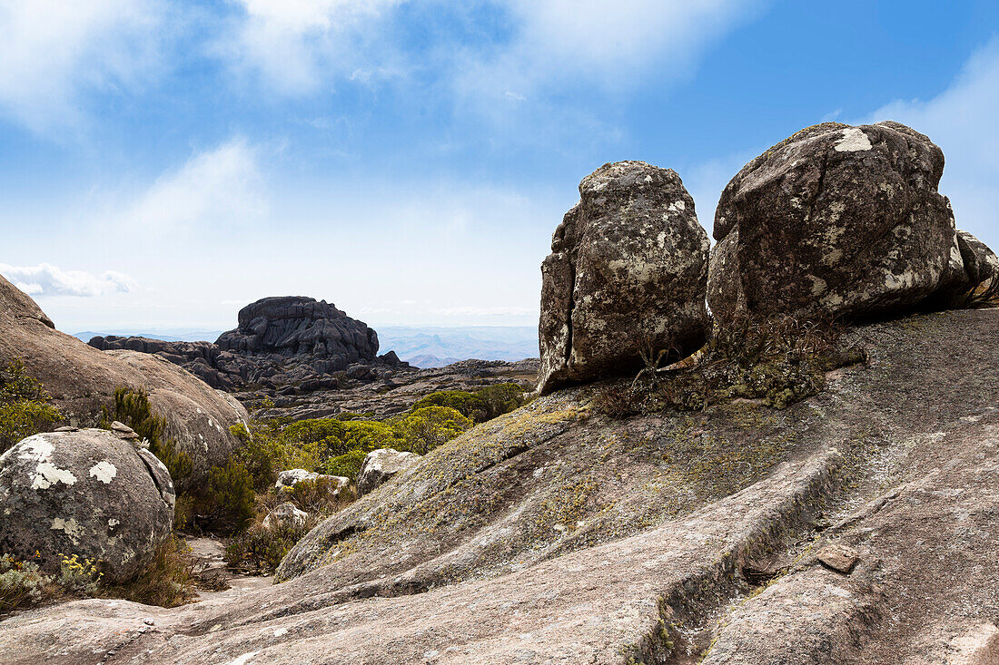 Felsformationen im Andringitra Gebirge, Andringitra Nationalpark, Süd-Madagaskar, Afrika