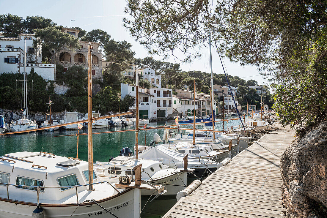 Hafen in Cala Figuera, bei Santanyi, Mallorca, Spanien