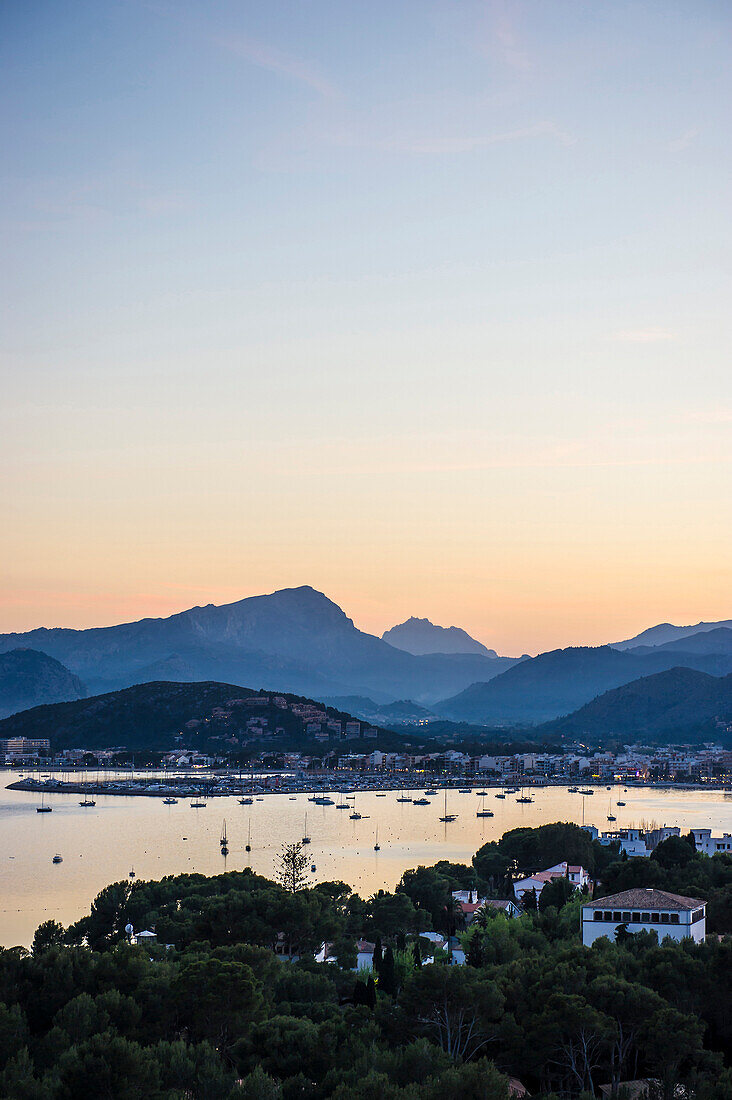 View to Port de Pollenca, Majorca, Spain