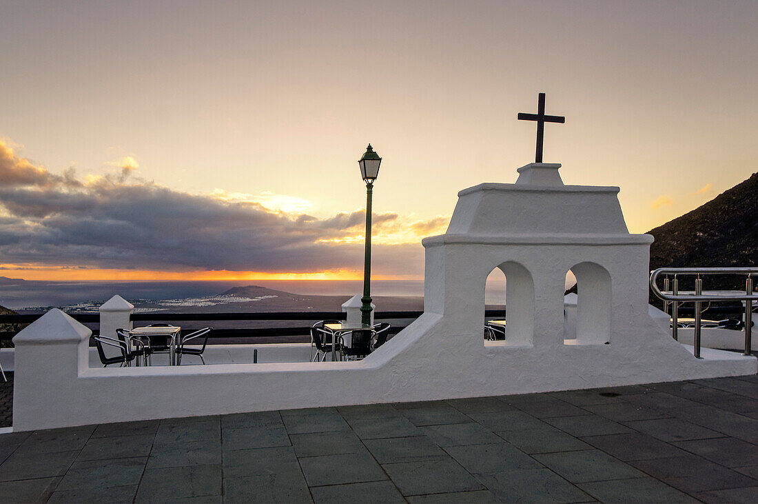 Femes, Viewpoint at sunset, Lanzarote, Canary Islands, Spain