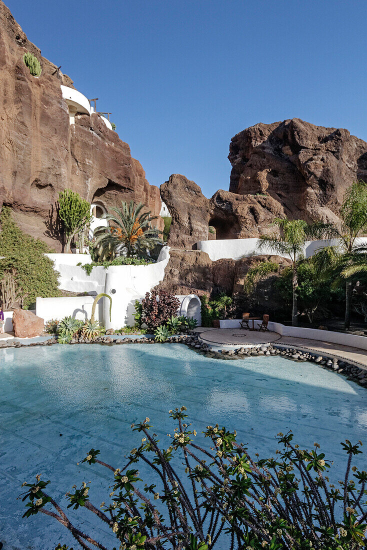Casa Omar Sharif, Lagomar, Architect Cesar Manrique, Pool, Lanzarote, Canary Islands, Spain