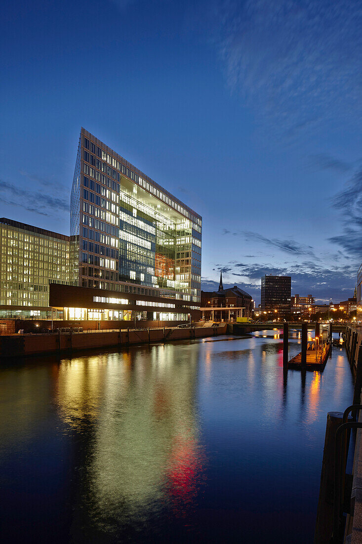 Headquarters of a publishing house, Ericusspitze, between Hafencity and Speicherstadt, Hamburg, Germany