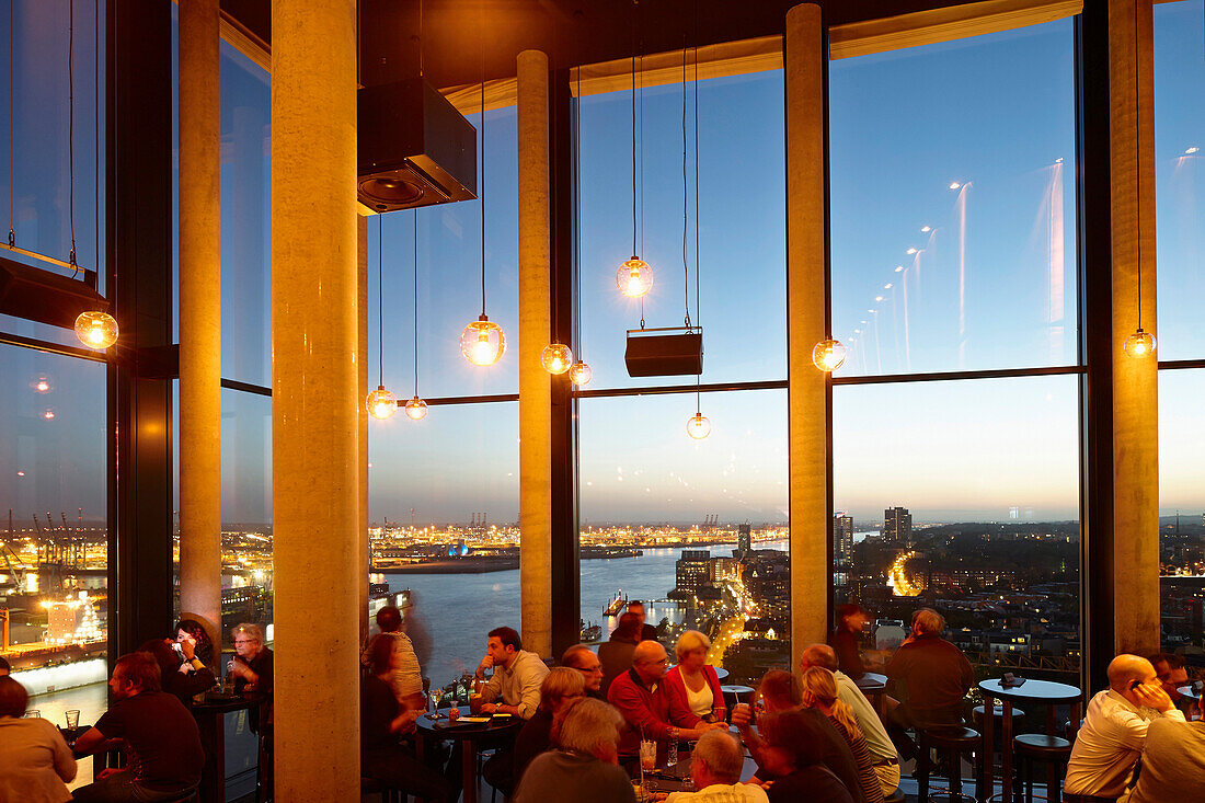 Bar, twentieth floor of the a Hotel, St. Pauli, Hamburg, Germany