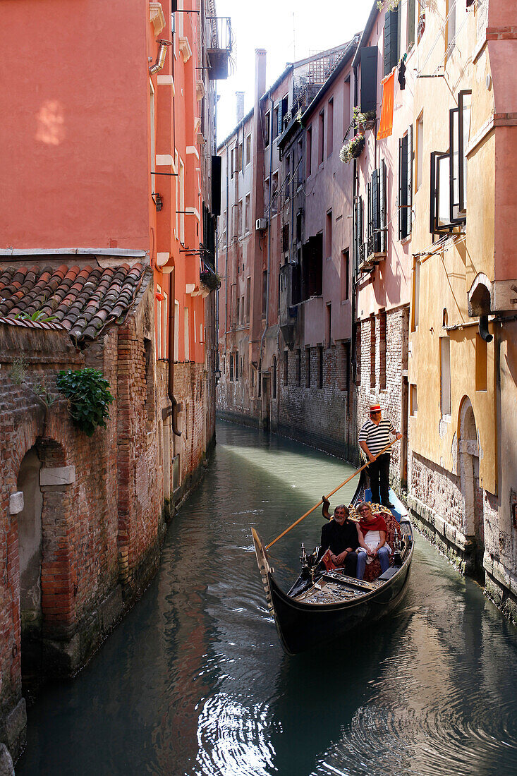 Italy, Venice, Couple in a gondola