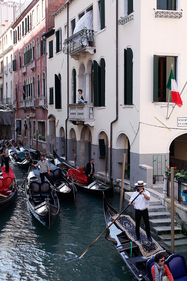 Italy, Venice, Gondolas