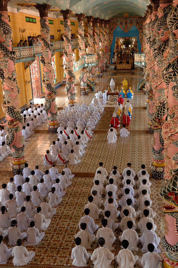 Socialist Republic of Vietnam, Southern Vietnam, Tay Ninh, Caodaiist Temple