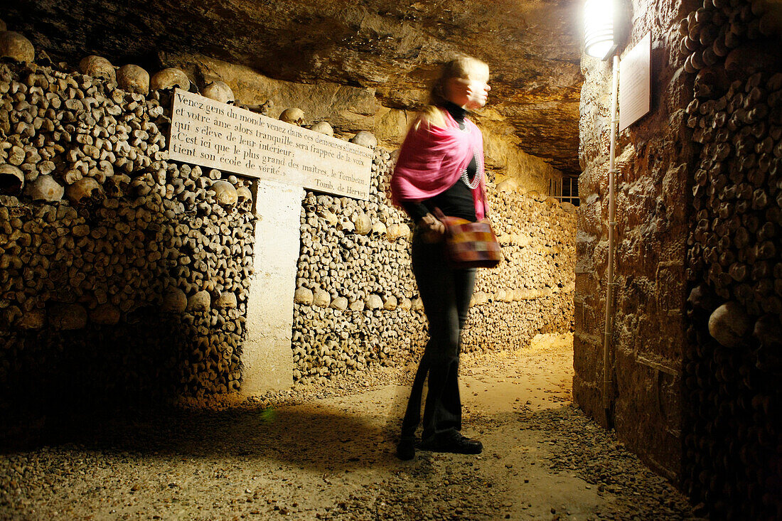 France. Paris. The Catacombs.