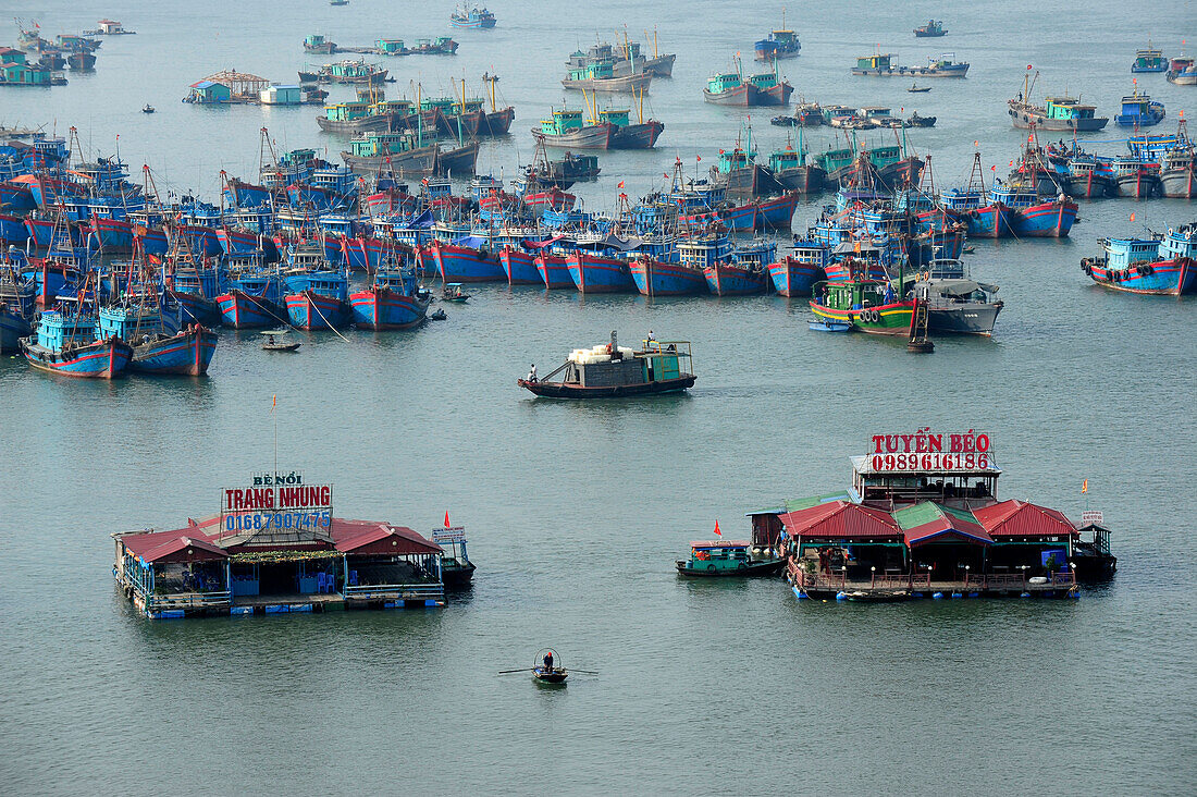 Port of Cat Ba Island, Halong Bay, North Vietnam, South East Asia, Asia