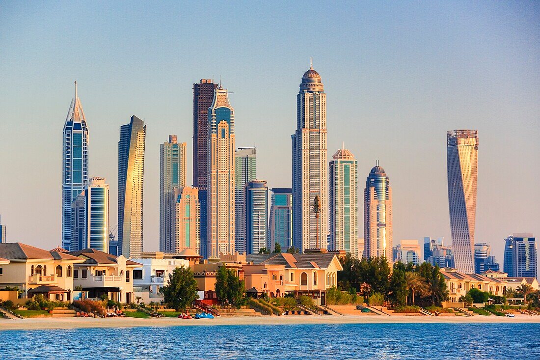 United Arab Emirates (UAE), Dubai City, Dubai Marina Skyline