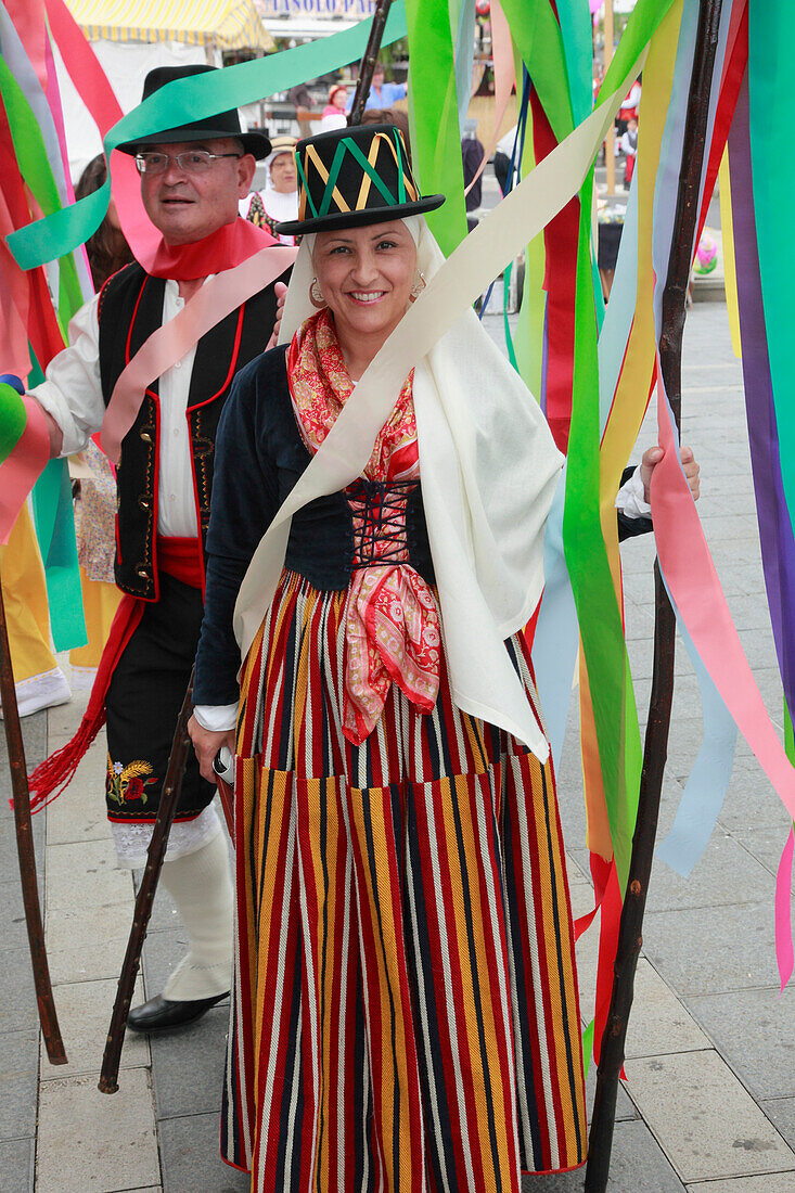 Spain, Canary Islands, Tenerife, Los Realejos, festival, romeria, San Isidoro Labrador, people, traditional dress