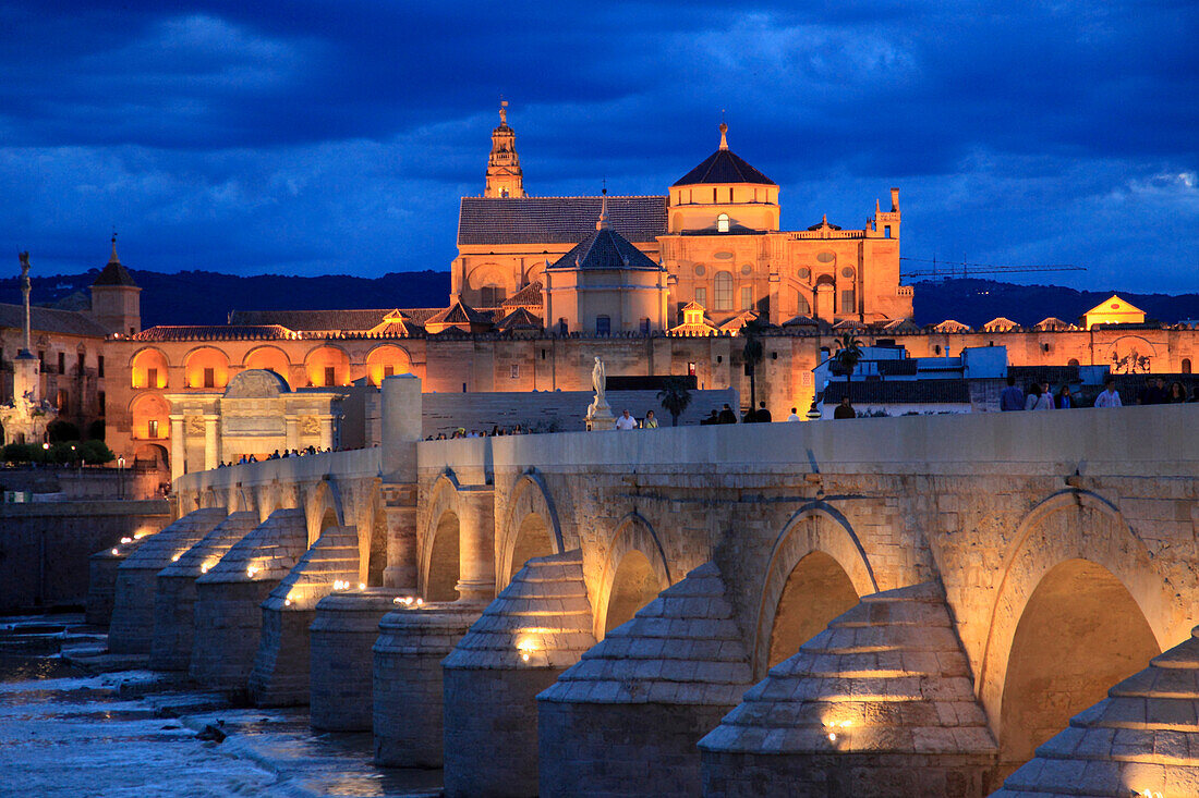 'Spain; Andalusia; Cordoba,  Cathedral, Puente Romano, '